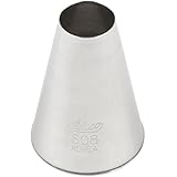 Ateco # 808 - Plain Pastry Tip .63'' Opening Diameter- Stainless Steel