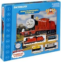 Bachmann Trains James the Red Engine Freight Set Ready-to-Run HO Scale Train Set