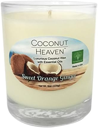 Coconut Heaven Candle | Sweet Orange Ginger | Organic Coconut Wax