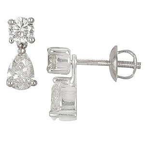 1 ctw Diamond Drop Earrings