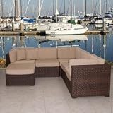 Atlantic Bellagio 6-Piece Outdoor Sectional - Deluxe