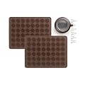 L�ku� 3000003SURM017 Kit Macaron 2 Tapis Silicone Platine