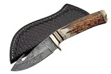 Szco Supplies Damascus Guthook Hunting Knife