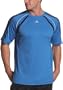 adidas Men's Contender Short-Sleeve Top, Air Force Blue/Black/White, Large