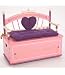 Princess Toy Box Bench w/ cushion