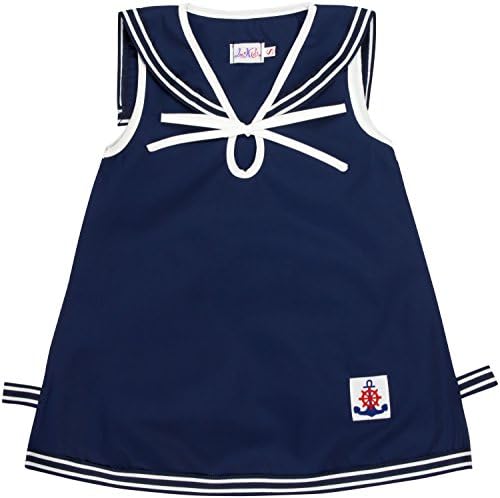 Nautical Sailor Sun Dress (Extra Small - 6 Mo to 1 Year, Navy)
