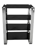 4 TIER BLACK GLASS TV DVD TABLE SHELF STAND CD UNIT BAR 41LLo04ZnjL. SL160