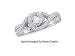 Stunning 14K. White Gold 1.00 Ctw Diamond Bridal Ring With Princess Cut Center Stone