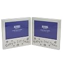 Baby 1st Scan & Babys 2nd Scan Twin Folding Photo Picture Frame Baby Christening Gift