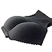 Coromose Womens Abdomen Padded Seamless Hip Enhancer Shaper Panties Underwear (M, Black)