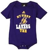 NBA Infant Los Angeles Lakers Short Sleeve Creeper "My New First Tee" - R2Bc5B-L (Purple, 12 Months)