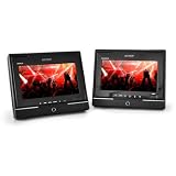 Denver MTW-730TWIN MK2 18cm (7″) tragbarer DVD-Player mit Zusatzdisplay