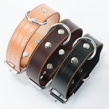 Hundehalsband Büffelleder Buffalo 3,0 cm 762, Halsband Länge:55cm; Halsband Farbe:natur