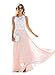 Doreen Womens Vintage Chiffon Prom Gown Formal Bridesmaid Party Wedding Dress Size XXL