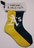Oakland Athletics Colorblock Plush Christmas Stocking