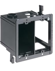 Home Improvement: Arlington LVDR2 2-Gang Combo Electrical/Low-Voltage Box, Black, 1-Pack - Arlington Industries. Inc