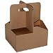 Dixie 4DCKDR 8.500" Width x 7" Height x 7" Depth, Kraft Drink Carryout Tray (Case of 200)