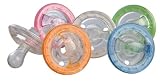 Nûby 5928M Flex Beruhigungs-Schnuller Cherry, flexible Mundplatte, aus Silikon mit Noppen, 0-6 Monate, 1er Pack, Farbe nicht frei wählbar