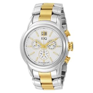 ESQ by Movado Men's 7301229 Quest Chronograph Silver Dial Watch