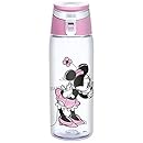 Zak! Designs Tritan Water Bottle with Flip-top Cap with Minnie Mouse Graphics, Break-resistant and BPA-Free Plastic, 25 oz.