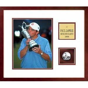 Pro Tour Memorabilia Paul Lawrie - Golf Ball Series - Model 60091B-91A Golf Framed Photo Print by 