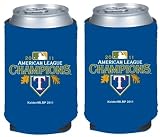Set of 2 Texas Rangers 2011 ALCS Champions Can Kaddy Holder Koozies