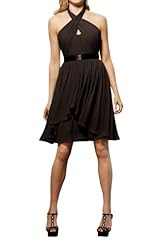 Halter 2014 Short Chiffon/Satin Bridesmaid Dress/Party Dress 