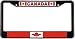 Canada Canadian Flag Black License Plate Frame Metal Holder