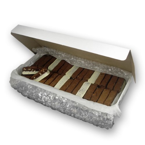 Triple Chocolate Biscotti Dipped in White Chocolate - All Natural, Bulk Box - 32 Pieces - by Dilettante 