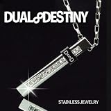 [DUAL∞DESTINY] ステンレス ジュエリー cz DIAMOND LINE ペンダント(メンズ ブラック)