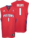 Chauncey Billups Youth Jersey: adidas Red Replica #1 Detroit Pistons Jersey