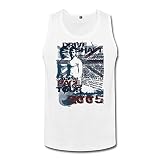 Xxfz Men's Long Live Charlie Pace Music Geek Band White Small Tank Top Shirts