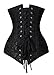Charmian Women's 26 Steel Boned Brocade Underbust Waist Training Cincher Corset Black XXX-Large