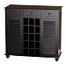 Cape Craftsman Shutter Buffet with Wine Storage, Black