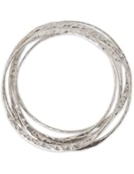Sterling silver bangle bracelets, Olympian (set of 5) - Modern Sterling Silver Bangle Bracelets