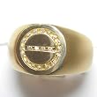 14K Yellow Gold Diamond Man's Ring