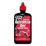 Finish Line DRY Teflon Bicycle Chain Lube, 4-Ounce Drip Squeeze Bottle ~ Finish Line