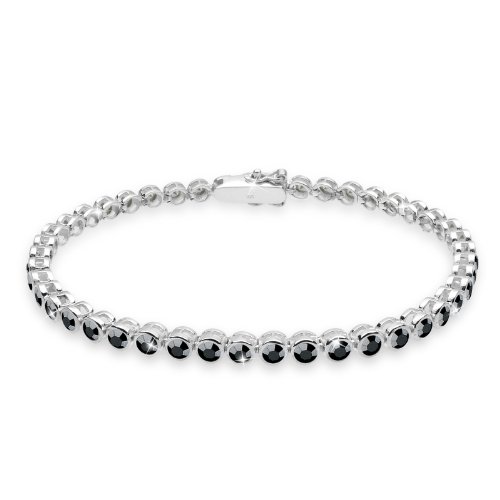 Elli Damen-Armband Schwarz 925 Silber L&auml;nge 19cm 0206681011_19 Preisvergleich