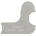 Starrett 167-1/4 Stainless Steel Radius Gauge - Inch, 1/4" Radius