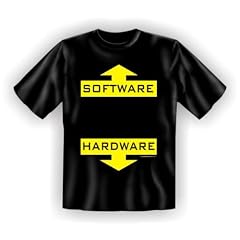 Spr�che Fun T-Shirt : Software - Hardware L,Schwarz