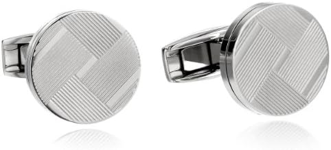 Colibri Jewelry Men's Maine Stainless Steel Cuff Links