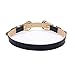 Topme Women Unique Wide Vintage Metal Double Buckle Belt