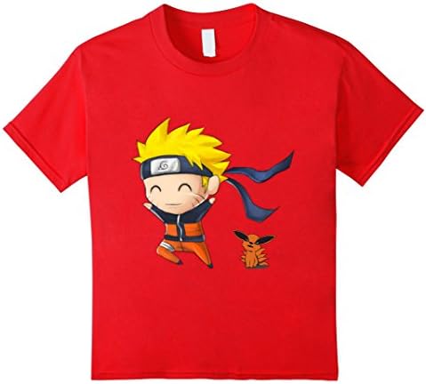 Kids Fox Chibi T-Shirt 10 Red