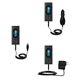 Deluxe Kit for the iRiver T60 includes a USB cable with Car and Wall Charger - Gomadic Brand w/ TipExchange Technology