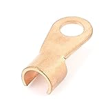 uxcell コッパーオープンケーブルラグ　400A 　1/2スタッド用　バッテリー　圧着端子　リング15mm