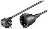 Wentronic Verl&auml;ngerungskabel (Schukostecker auf Schukobuchse) 5m schwarz