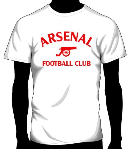 Arsenal Soccer Tee, Adult Large - White