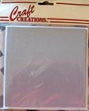 5 Glitter Silver Cards with White Envelopes