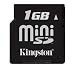 Electronics : Kingston Technology 1GB Mini Secure Digital Card with adapter and Exclusive 6 way jewel case bundle (case holds one of XD,CF,SD,MMC, Memory stick, or SM)