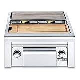 Built-in Double Side Burner with Prep Counter - Liquid Propane - Frontgate - Grill Type: Liquid Propane